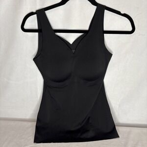 Wacoal Beyond Naked 15259 Cotton Blend Tank Top Large Black